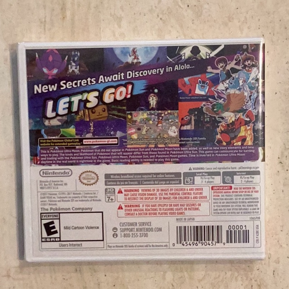 New Pokemon Ultra Moon Nintendo 3DS Game Brand New Factory Sealed Authentic - Picture 2 of 5